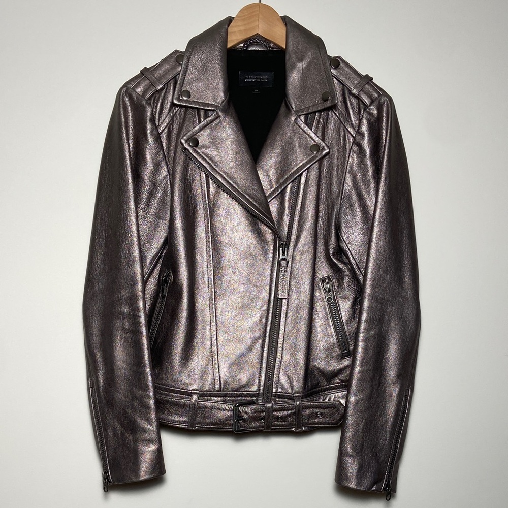 Silver Mackage Motorcycle Jacket